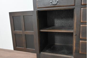 中古　美品!!　飛騨産業　PROVINCIAL(プロヴィンシャル・プロビンシャル)　クラシカルな空間づくりにぴったりなカップボード(収納棚、戸棚、飾り棚、食器棚、キャビネット)(定価約133万円)(R-083596)
