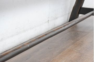 中古　飛騨産業　PROVINCIAL(プロヴィンシャル・プロビンシャル)　素朴な風合いが温かみのあるトリッスルベンチ(長椅子、板座チェア、ダイニングベンチ、飾り台)(定価約24万円)(R-083598)