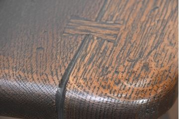 中古　飛騨産業　PROVINCIAL(プロヴィンシャル・プロビンシャル)　素朴な風合いが温かみのあるトリッスルベンチ(長椅子、板座チェア、ダイニングベンチ、飾り台)(定価約24万円)(R-083598)