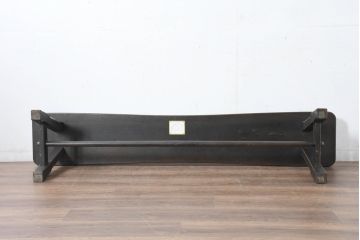 中古　飛騨産業　PROVINCIAL(プロヴィンシャル・プロビンシャル)　素朴な風合いが温かみのあるトリッスルベンチ(長椅子、板座チェア、ダイニングベンチ、飾り台)(定価約24万円)(R-083598)