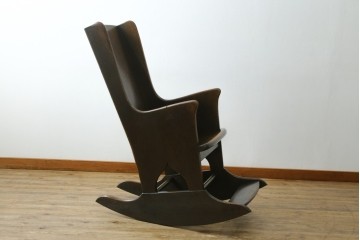 中古　美品　飛騨産業　キツツキ　PROVINCIAL(プロヴィンシャル・プロビンシャル)　木のぬくもりが感じられるウイングロッカー　ロッキングチェア　定価約46万円　(R-083600)