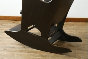 中古　美品　飛騨産業　キツツキ　PROVINCIAL(プロヴィンシャル・プロビンシャル)　木のぬくもりが感じられるウイングロッカー　ロッキングチェア　定価約46万円　(R-083600)