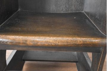 中古　美品　飛騨産業　キツツキ　PROVINCIAL(プロヴィンシャル・プロビンシャル)　木のぬくもりが感じられるウイングロッカー　ロッキングチェア(ウィングロッカー、アームチェア、ウイングバックチェア、ウィングバックチェア、板座チェア、椅子、イス)(定価約46万円)(R-083600)