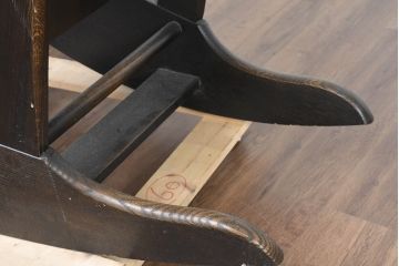中古　美品　飛騨産業　キツツキ　PROVINCIAL(プロヴィンシャル・プロビンシャル)　木のぬくもりが感じられるウイングロッカー　ロッキングチェア(ウィングロッカー、アームチェア、ウイングバックチェア、ウィングバックチェア、板座チェア、椅子、イス)(定価約46万円)(R-083600)