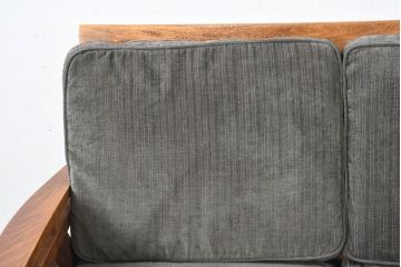 中古　アクメ ファニチャー(ACME Furniture)　ウィッカー(WICKER)　落ち着いた色味でどの空間にも取り入れやすい2人掛けソファ(2P、二人掛け)(R-083601)