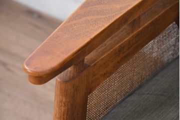 中古　アクメ ファニチャー(ACME Furniture)　ウィッカー(WICKER)　落ち着いた色味でどの空間にも取り入れやすい2人掛けソファ(2P、二人掛け)(R-083601)