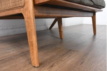 中古　アクメ ファニチャー(ACME Furniture)　ウィッカー(WICKER)　落ち着いた色味でどの空間にも取り入れやすい2人掛けソファ(2P、二人掛け)(R-083601)