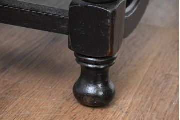 イギリスアンティーク　美品　オーク材　上品なダマスク柄が空間を格調高く演出する1Pソファ(ラウンジチェア、ラウンジソファ、アームチェア、一人掛け、1人掛け、1P、英国)(R-083603)