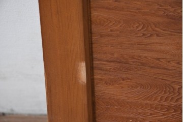 和製ヴィンテージ　昭和中期　松に鶴の図の彫刻を施した両面彫刻の欄間2枚セット　(R-083616)