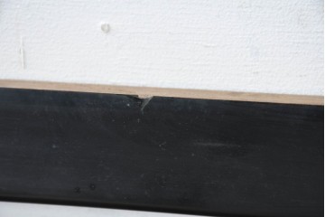 アンティーク建具　昭和初期　木立と鳥居の風景をモチーフにした透かし彫り入り欄間2枚セット　(R-083619)