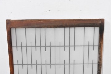 ヴィンテージ建具　昭和中期　幾何学模様が印象的なフィックス窓1枚　(R-083625)