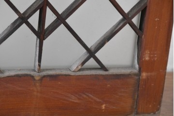 ヴィンテージ建具　昭和中期　幾何学模様が印象的なフィックス窓1枚　(R-083625)