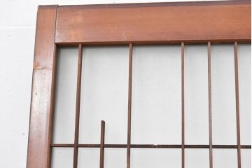 ヴィンテージ建具　昭和中期　幾何学模様が印象的なフィックス窓1枚　(R-083625)