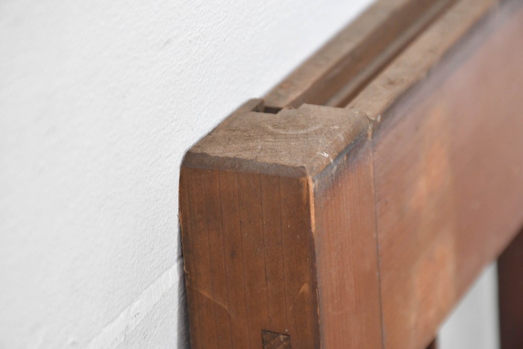 ヴィンテージ建具　昭和中期　幾何学模様が印象的なフィックス窓1枚　(R-083625)