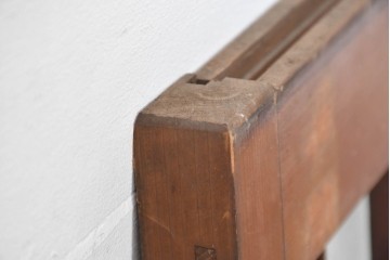 ヴィンテージ建具　昭和中期　幾何学模様が印象的なフィックス窓1枚　(R-083625)