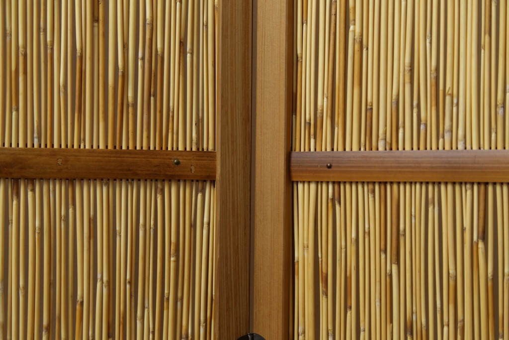 新古　未使用展示品　茶道具　優しい木の温もり溢れる6枚折りの花寄屏風　定価約21万円　(R-083626)