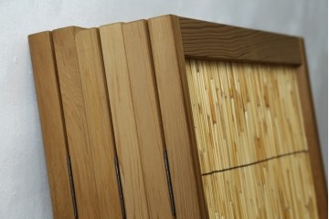 新古　未使用展示品　茶道具　優しい木の温もり溢れる6枚折りの花寄屏風　定価約21万円　(R-083626)
