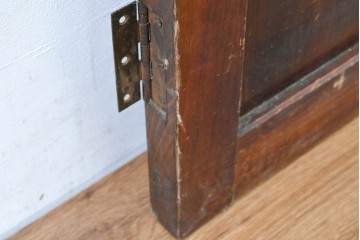 アンティーク建具　昭和初期　素朴なデザインのガラス扉1枚　(R-083629)