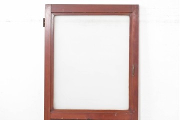 アンティーク建具　昭和初期　素朴なデザインのガラス扉1枚　(R-083629)