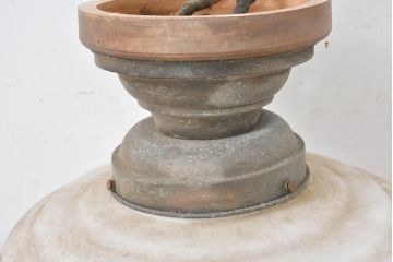 和製アンティーク　空間のアクセントになる大振りなシーリングライト(天井照明、壁掛け照明、壁付け照明、ウォールライト)(R-083635)