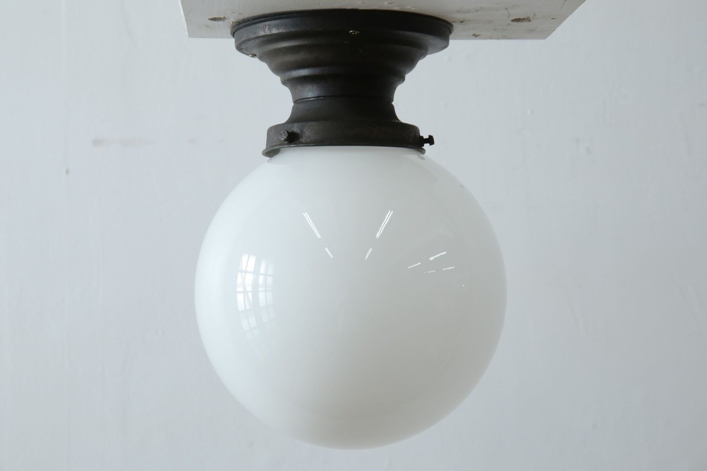 和製アンティーク　クラシックなフォルムとマットな質感が魅力のシーリングライト　(R-083656)