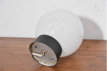 和製アンティーク　丸いフォルムがやさしく灯るペンダントライト(吊り下げ照明、天井照明)(R-083657)
