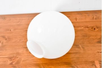 和製アンティーク　丸いフォルムが美しくどんな空間にも馴染むペンダントライト(照明カバー、吊り下げ照明、天井照明、電笠、シェード)(R-083659)