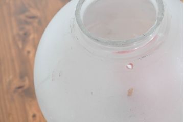 和製アンティーク　酒屋　丸　シンプルなデザインがどんな空間にも馴染むペンダントライトカバー(吊り下げ照明カバー、天井照明カバー、シェード、電笠、店舗什器)(R-083661)