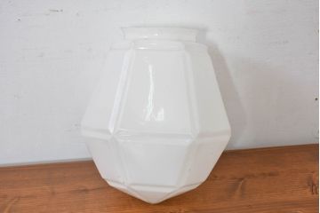 和製アンティーク　空間のアクセントになる上品な六角形ランプシェード(照明カバー、吊り下げ照明、ペンダントライト、天井照明、シェード、電笠)(R-083663)