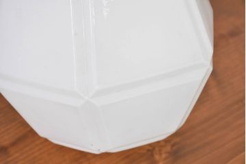 和製アンティーク　空間のアクセントになる上品な六角形ランプシェード(照明カバー、吊り下げ照明、ペンダントライト、天井照明、シェード、電笠)(R-083663)