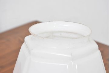 和製アンティーク　空間のアクセントになる上品な六角形ランプシェード(照明カバー、吊り下げ照明、ペンダントライト、天井照明、シェード、電笠)(R-083663)