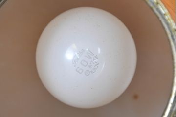 和製ビンテージ　昭和レトロ　まんまるフォルムが可愛いレトロデザインのペンダントライト2灯セット(吊り下げ照明、天井照明、ヴィンテージ)(R-083665)