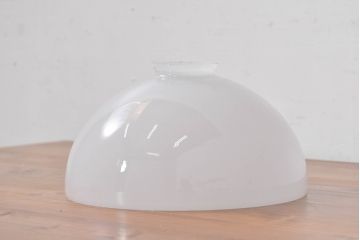 和製アンティーク　様々なインテリアにも馴染む洗練された半球型ランプシェード(照明カバー、吊り下げ照明、ペンダントライト、天井照明、シェード、電笠)(R-083670)
