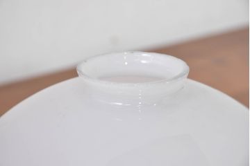 和製アンティーク　様々なインテリアにも馴染む洗練された半球型ランプシェード(照明カバー、吊り下げ照明、ペンダントライト、天井照明、シェード、電笠)(R-083670)