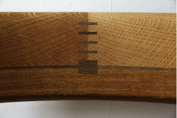 デンマークビンテージ　希少!!　PP Mobler(モブラー)社　ハンス J. ウェグナー(HANS J. WEGNER)デザイン　オリジナル　PP52　オーク材　本革(レザー)　美しいフォルムのチェア(ダイニングチェア、アームチェア、イス、椅子、北欧、ヴィンテージ)(R-083677)