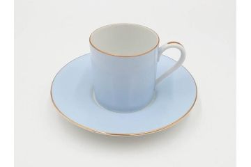 昭和初期　オールドノリタケ　NORITAKE　金彩　色蒔き?　ピンク　クリーム　グリーン　ブルー　グレー　心がほどけるような色彩のやさしさが魅力のカップ&ソーサー5客セット(マルキ印、碗皿、C&S、洋食器)(R-083679)
