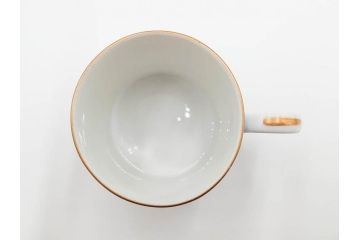 昭和初期　オールドノリタケ　NORITAKE　金彩　色蒔き?　ピンク　クリーム　グリーン　ブルー　グレー　心がほどけるような色彩のやさしさが魅力のカップ&ソーサー5客セット(マルキ印、碗皿、C&S、洋食器)(R-083679)