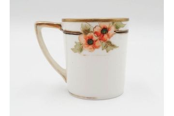 戦前　オールドノリタケ　NORITAKE　ハンドペイント　金彩　金盛　花　どんなシーンにも華を添え優雅な空間を創り出すカップ&ソーサー5客セット(マルキ印、ヤジロベー印、碗皿、C&S、洋食器)(R-083680)