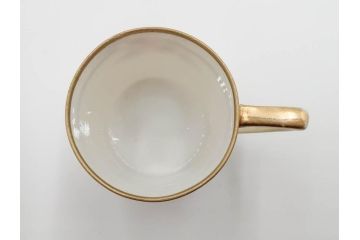 戦前　オールドノリタケ　NORITAKE　ハンドペイント　金彩　金盛　花　どんなシーンにも華を添え優雅な空間を創り出すカップ&ソーサー5客セット(マルキ印、ヤジロベー印、碗皿、C&S、洋食器)(R-083680)