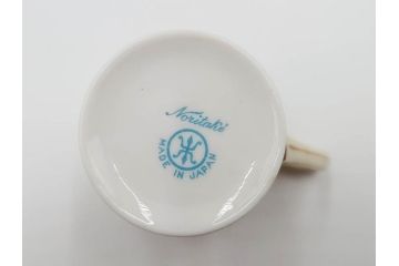 戦前　オールドノリタケ　NORITAKE　ハンドペイント　金彩　金盛　花　どんなシーンにも華を添え優雅な空間を創り出すカップ&ソーサー5客セット(マルキ印、ヤジロベー印、碗皿、C&S、洋食器)(R-083680)