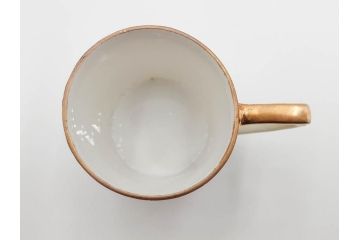 戦前　オールドノリタケ　NORITAKE　ハンドペイント　金彩　金盛　花　どんなシーンにも華を添え優雅な空間を創り出すカップ&ソーサー5客セット(マルキ印、ヤジロベー印、碗皿、C&S、洋食器)(R-083680)