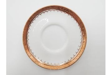 戦前　オールドノリタケ　NORITAKE　ハンドペイント　金彩　金盛　花　どんなシーンにも華を添え優雅な空間を創り出すカップ&ソーサー5客セット(マルキ印、ヤジロベー印、碗皿、C&S、洋食器)(R-083680)