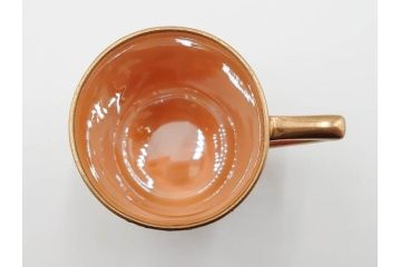 戦前　オールドノリタケ　NORITAKE　オールド名陶　ハンドペイント　ラスター彩　金彩　金盛　花　バラエティ豊かなデザインで毎日を彩るカップ&ソーサー4客セット(フラワー、マルキ印、ライジングサン印、碗皿、C&S、洋食器)(R-083681)