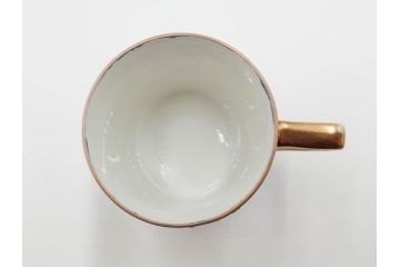 戦前　オールドノリタケ　NORITAKE　オールド名陶　ハンドペイント　ラスター彩　金彩　金盛　花　バラエティ豊かなデザインで毎日を彩るカップ&ソーサー4客セット(フラワー、マルキ印、ライジングサン印、碗皿、C&S、洋食器)(R-083681)