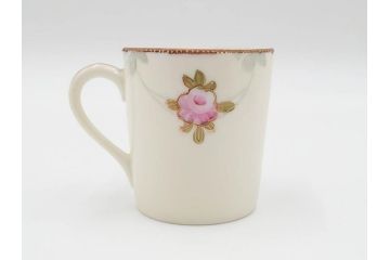 戦前　オールドノリタケ　NORITAKE　オールド名陶　ハンドペイント　ラスター彩　金彩　金盛　花　バラエティ豊かなデザインで毎日を彩るカップ&ソーサー4客セット(フラワー、マルキ印、ライジングサン印、碗皿、C&S、洋食器)(R-083681)