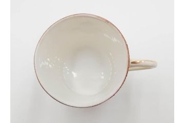 戦前　オールドノリタケ　NORITAKE　オールド名陶　ハンドペイント　ラスター彩　金彩　金盛　花　バラエティ豊かなデザインで毎日を彩るカップ&ソーサー4客セット(フラワー、マルキ印、ライジングサン印、碗皿、C&S、洋食器)(R-083681)