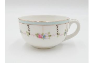 戦前　オールドノリタケ　NORITAKE　オールド名陶　ハンドペイント　ラスター彩　金彩　金盛　花　バラエティ豊かなデザインで毎日を彩るカップ&ソーサー4客セット(フラワー、マルキ印、ライジングサン印、碗皿、C&S、洋食器)(R-083681)