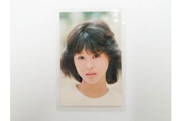 当時物　昭和期　松田聖子　キャンディーズ　伊藤蘭　藤村美樹　田中好子　大場久美子　ラミネートカード　ブロマイドなど21点セット(サンミュージック、渡辺プロダクション、アイドル、歌手、女優)(R-083682)