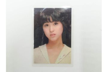 当時物　昭和期　松田聖子　キャンディーズ　伊藤蘭　藤村美樹　田中好子　大場久美子　ラミネートカード　ブロマイドなど21点セット(サンミュージック、渡辺プロダクション、アイドル、歌手、女優)(R-083682)