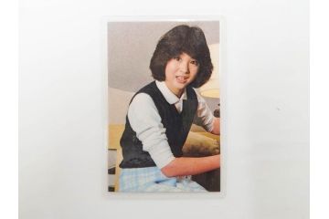 当時物　昭和期　松田聖子　キャンディーズ　伊藤蘭　藤村美樹　田中好子　大場久美子　ラミネートカード　ブロマイドなど21点セット(サンミュージック、渡辺プロダクション、アイドル、歌手、女優)(R-083682)